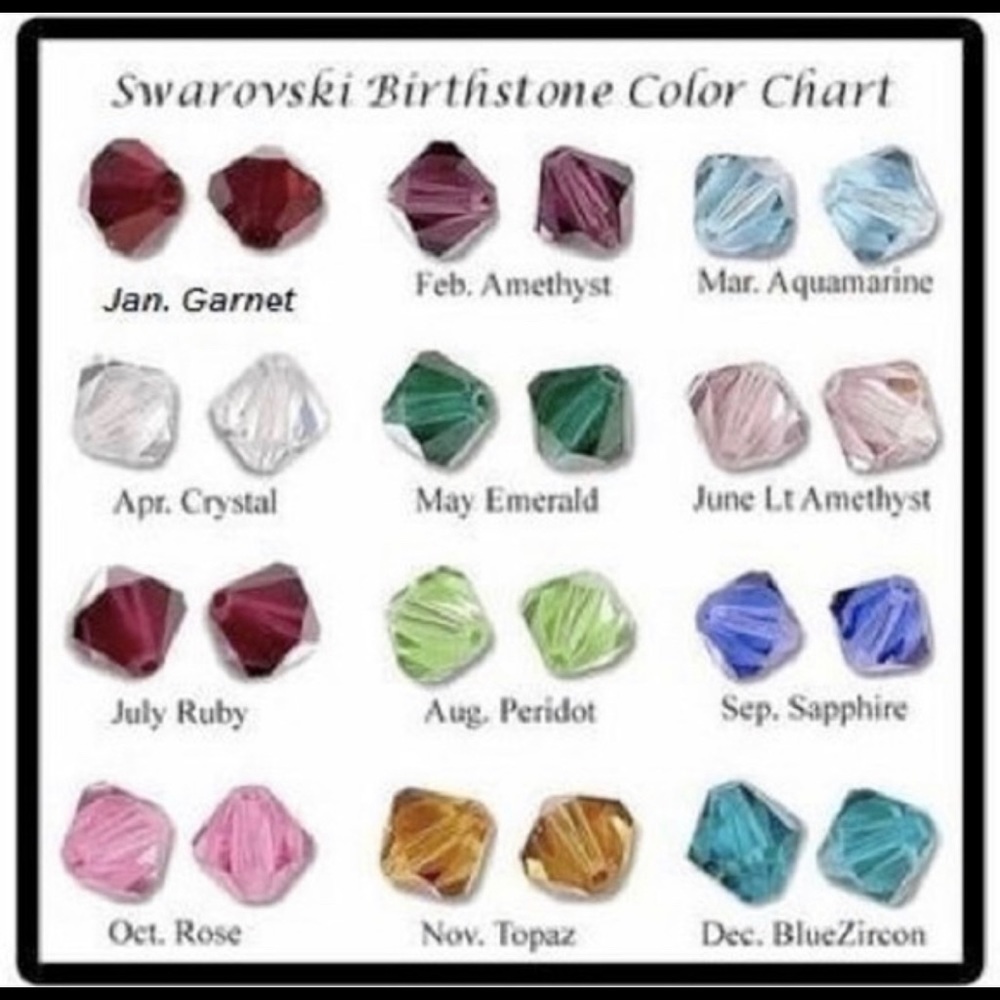 New Swarovski Birthstone Necklace May Emerald - Picture 5 of 6